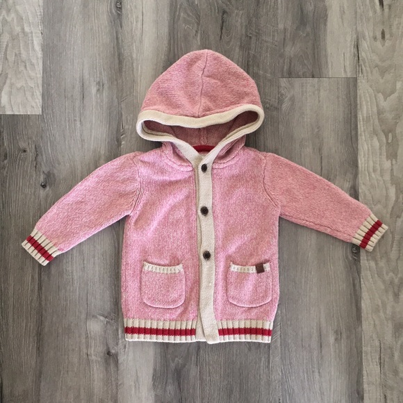 Roots Other - Pink Roots Cabin Sweater for Girls Size 18-24 Months